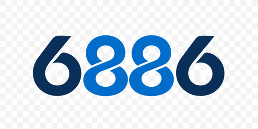 6886